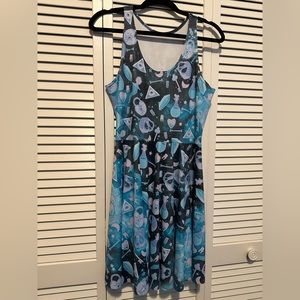 BlackMilk Voodoo Galaxy Reversible Skater Dress